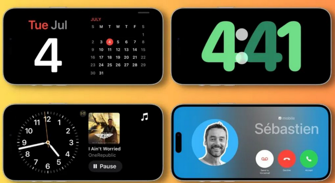 独山子苹果手机维修分享iOS17横屏充电待机显示有什么好处 