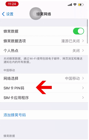 独山子苹果14维修网分享如何给iPhone14的SIM卡设置密码 