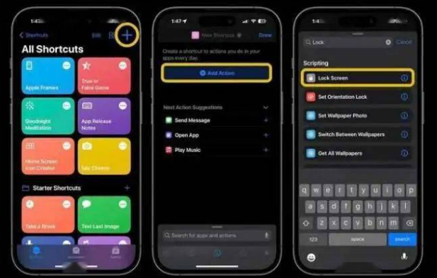 独山子苹果14锁屏维修店分享iPhone14升级iOS16.4后如何创建锁屏快捷方式 