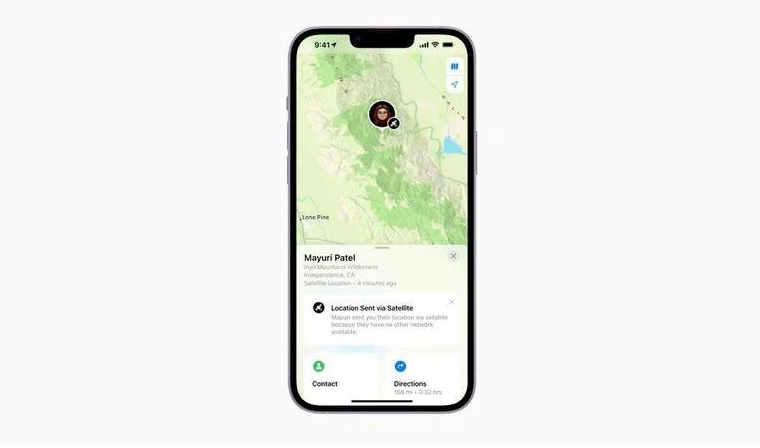 独山子苹果14维修分享iPhone14系列中 FindMy功能通过卫星分享位置方法教程 